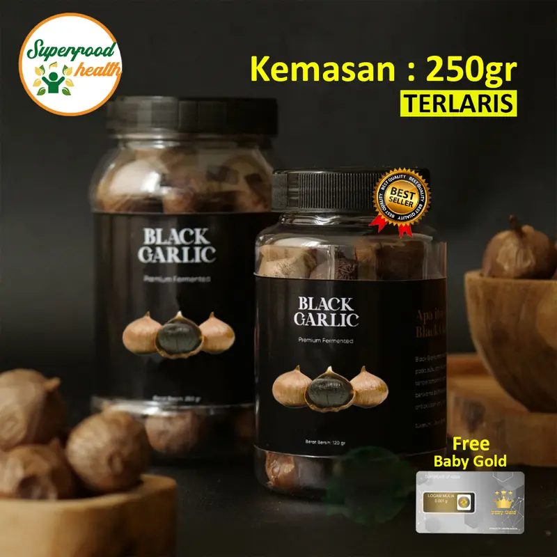 [ORI] BAWANG HITAM SOLO (BAWANG HITAM TUNGGAL) SUPERFOOD BERMACAM KHASIAT 0