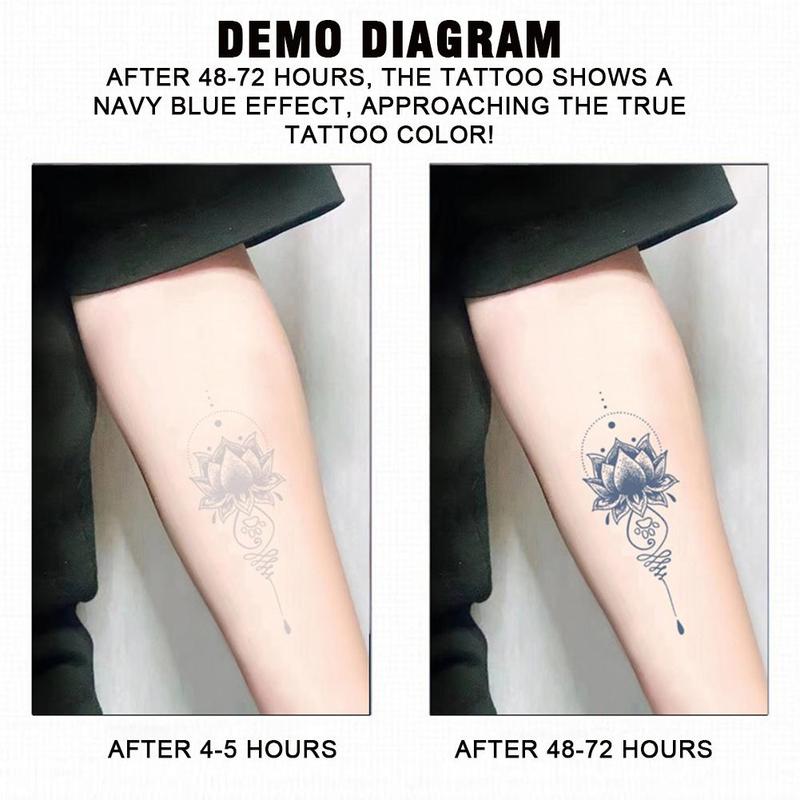 Product Introduction of SemiPermanent Thailand Tattoo Waterproof Spike Juice Herbal Stickers with Star Scripture Buddha B1Z5 35