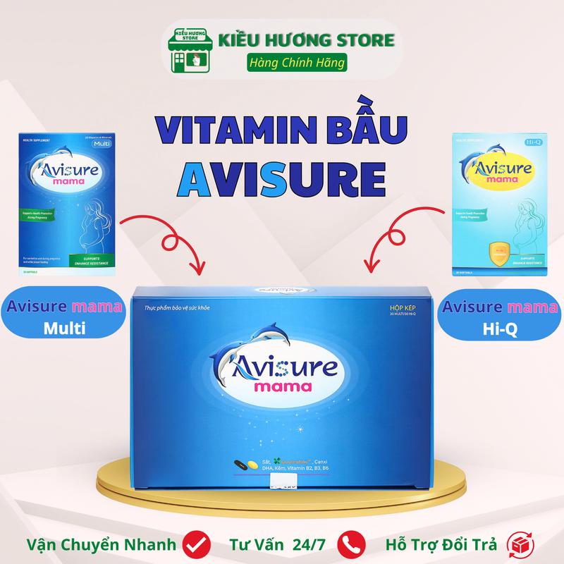 Viên uống Avisure Mama 60 viên - Vitamin tổng hợp cho mẹ bầu, trước khi mang thai và sau sinh