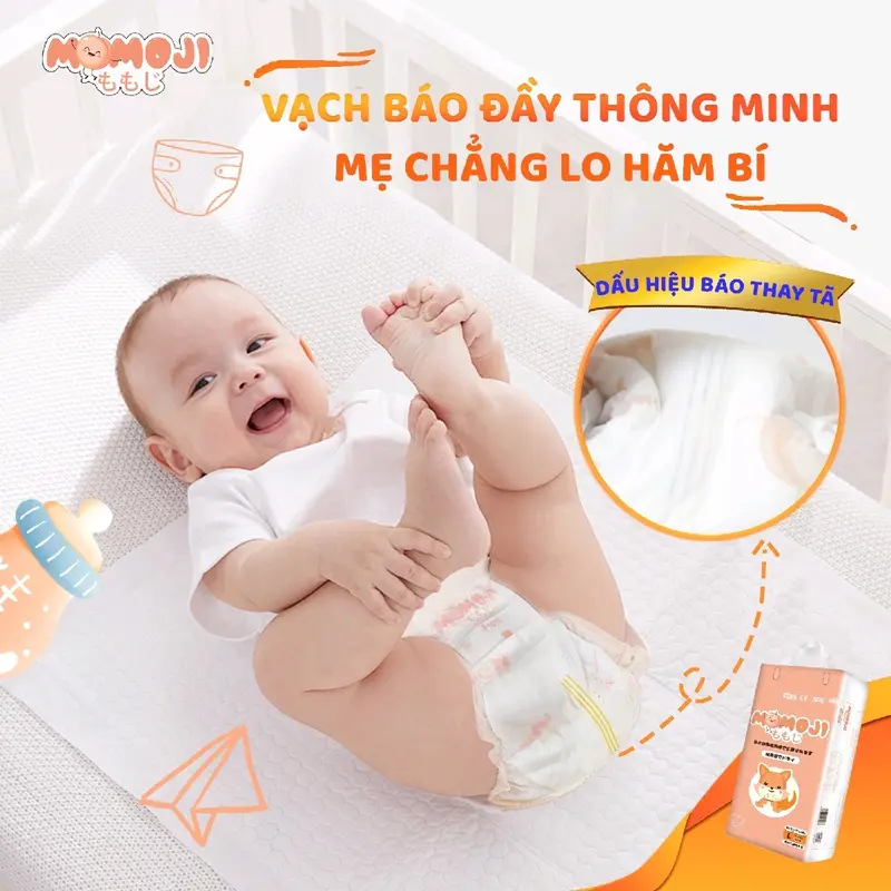 COMBO 2 BỊCH BỈM MOMOJI TẶNG QUẠT TÍCH ĐIỆN 1