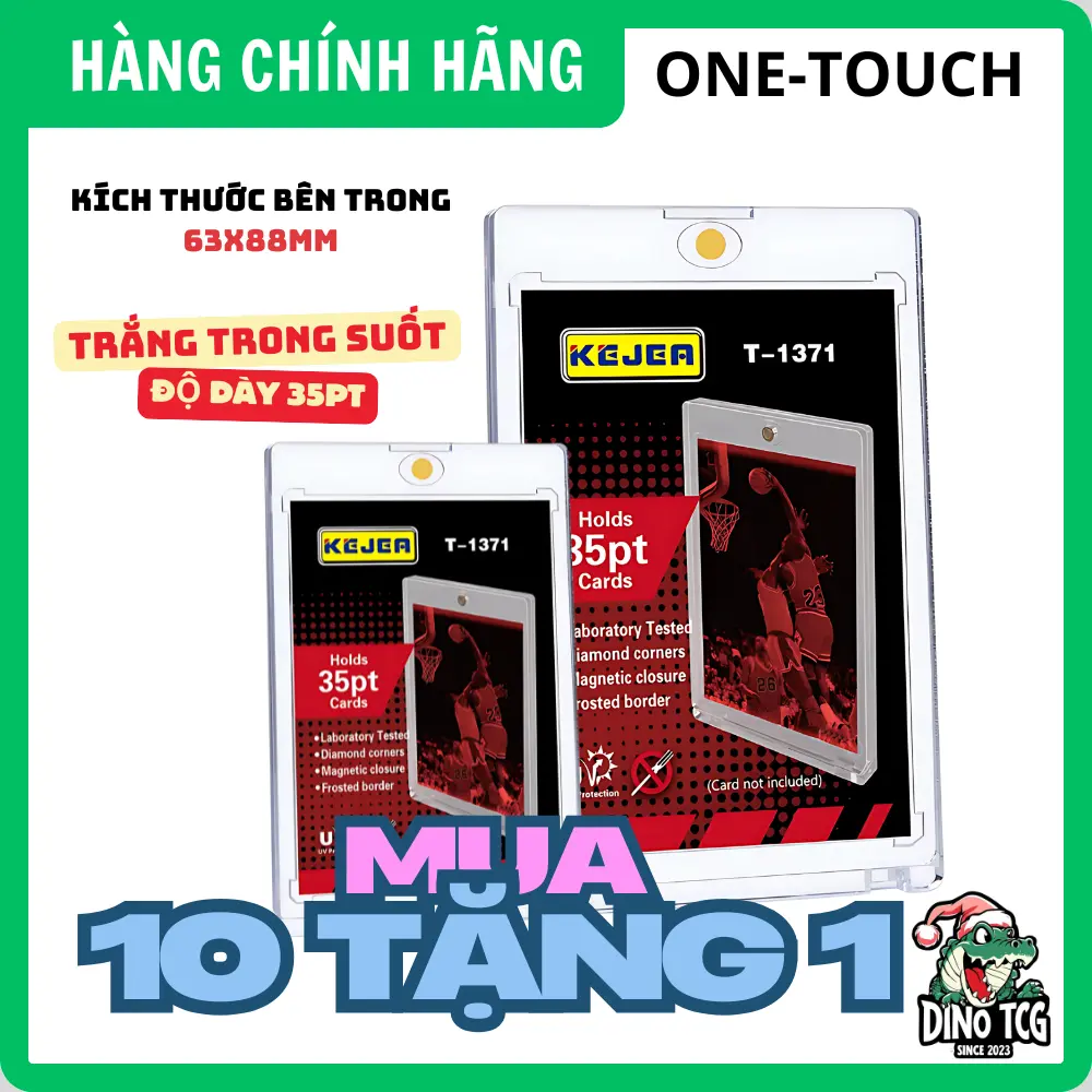 [Phụ kiện] Hộp bảo vệ thẻ bài Pokemon/Kpop/Onepiece/Yugioh cao cấp ONE - TOUCH