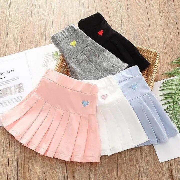 Chân Váy Bé Gái, Phong Cách Thường Ngày Dễ Phối Đồ Quần An Toàn, Chống Lộ, Thích Hợp Cho Trẻ Em Và Bé Gái, Chân Váy Xếp Ly, Thích Hợp Cho Học Sinh Mùa Hè, Chân Váy Ngắn Jk 1