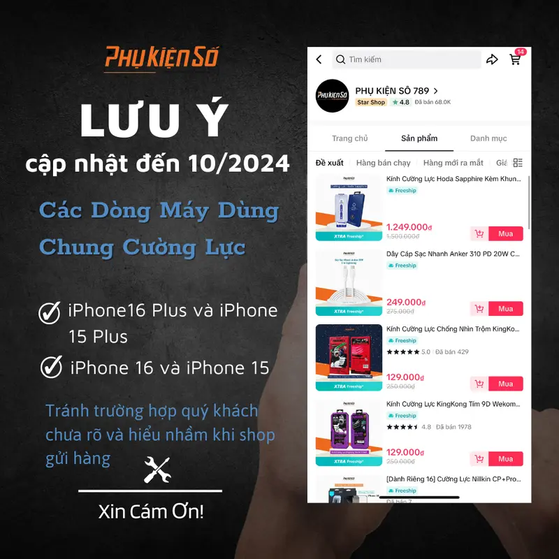 Kính Cường Lực Trong Suốt OG Model mới 2023 kinh  cuong luc Phone 1