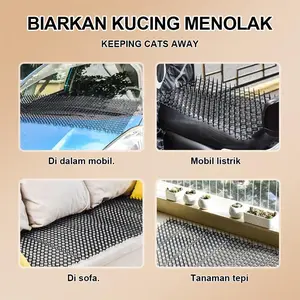 Alas taman anti-kucing dan pagar bedeng taman/balkon menyediakan solusi kontrol akses dan perlindungan hewan, efektif mencegah kucing dan anjing masuk serta melindungi tanaman dan bunga. Cocok untuk taman, balkon, teras, dan area publik.