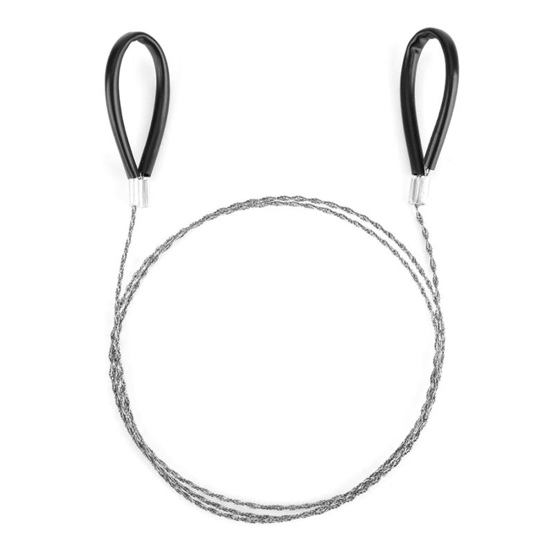 Cưa dây khẩn cấp, Dụng cụ cưa xích bằng tay kim loại, 74cm, Thích hợp để cắm trại, câu cá, leo núi 2