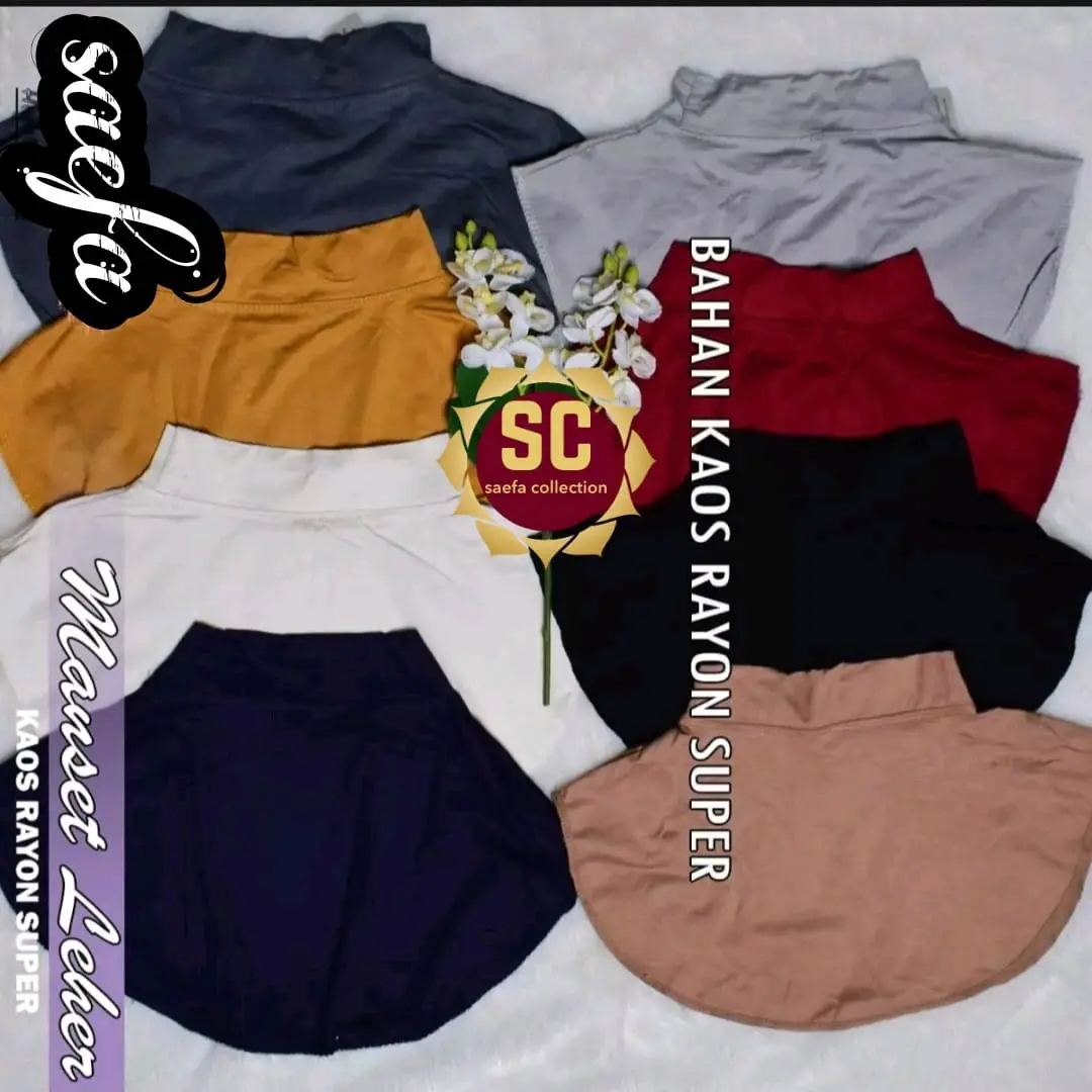inner leher manset leher penutup dada muslimah rayon premium Instan