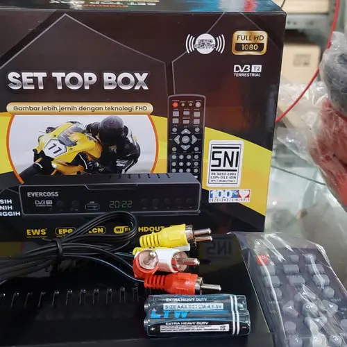 Evercoss STB Set Top Box Max Digital TV Receiver Full HD Garansi Resmi Kabel 3