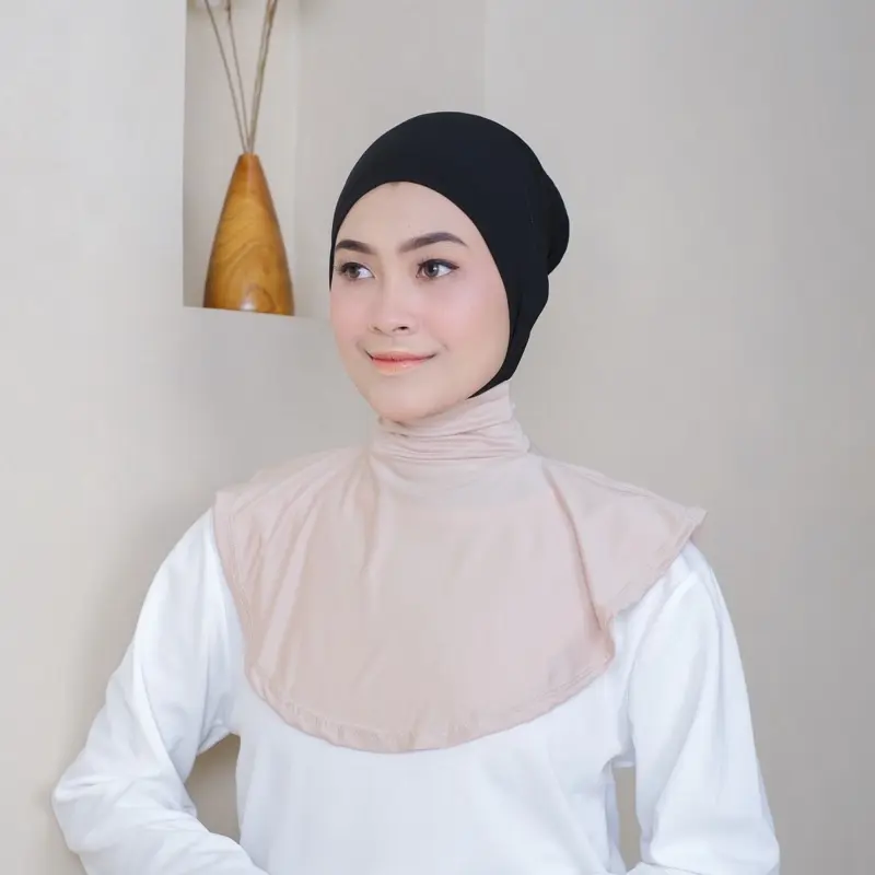 Zeba Hijab Manset Leher Premium Jersey Aksesoris Kerudung Instan
