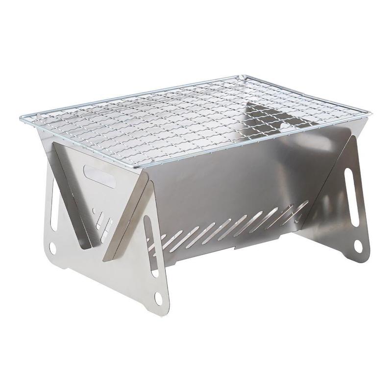 Product Introduction of 1pcs Camping Mini Folding BBQ Grill Charcoal Stove Ventilation Outdoor Oven Portable 38