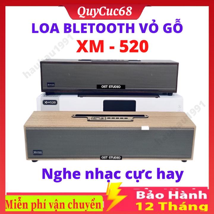Loa Bluetooth Võ Gỗ XM 520 Âm Thanh Cực Đỉnh Thiết Kế Sang Trọng Bass Siêu Trầm
