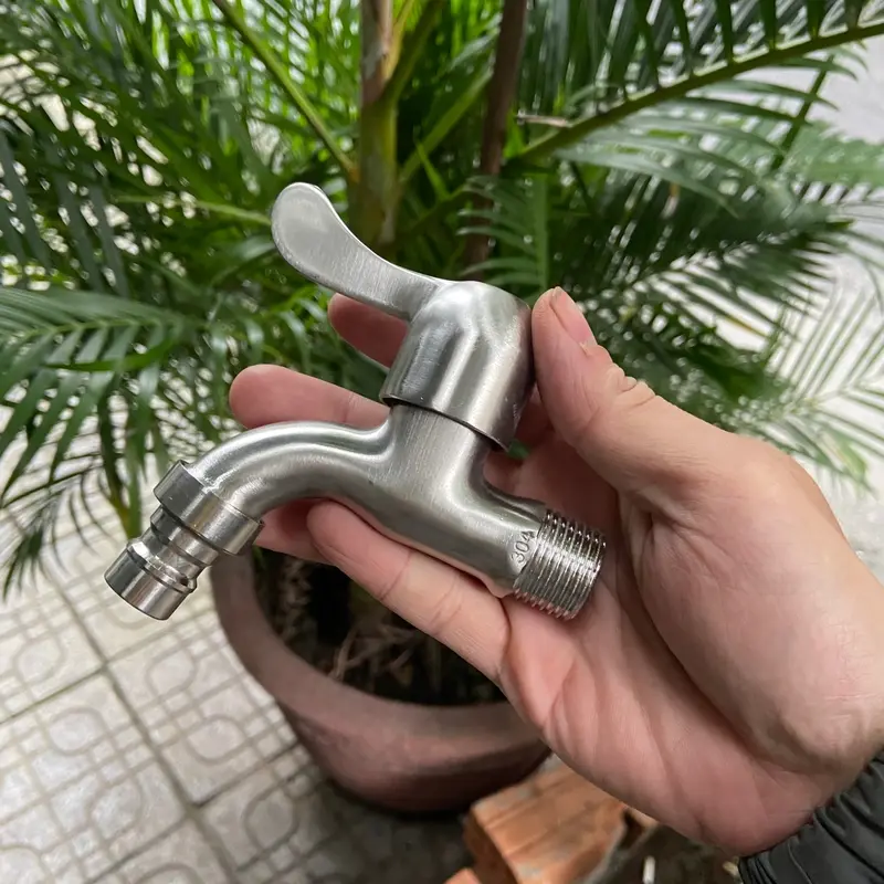 VÒI Hồ inox 304 thân đúc tay đúc ( hàng chuẩn ) 0