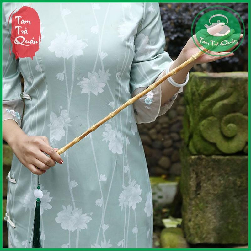 Cành tre giảng bài, duy trì nề nếp gia đình kèm ngọc bội 58cm Decor Phòng 5