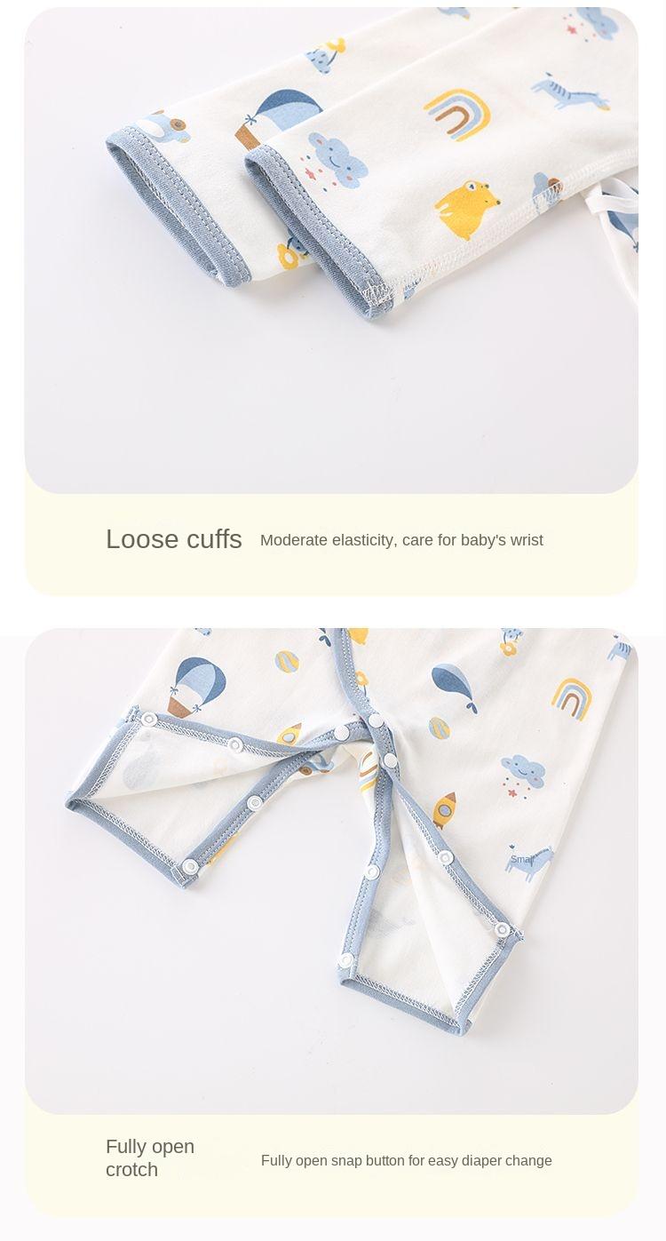 Product Introduction of Newborn Clothes Baby Romper Thin Spring and Autumn Pure Cotton Long Sleeve Baby Pajamas 19