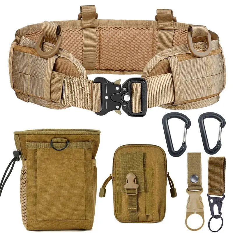 Thắt Lưng Chiến Thuật Ngoài Trời, Mở Rộng Đa Năng, Thiết Kế Molle, Thích Hợp Để Câu Cá, Leo Núi, Niêm Phong Thắt Lưng, Bộ 6 Món, Thích Hợp Cho Công Trường Xây Dựng, Thắt Lưng Suy Nghĩ, Dành Cho Nam Giới 0