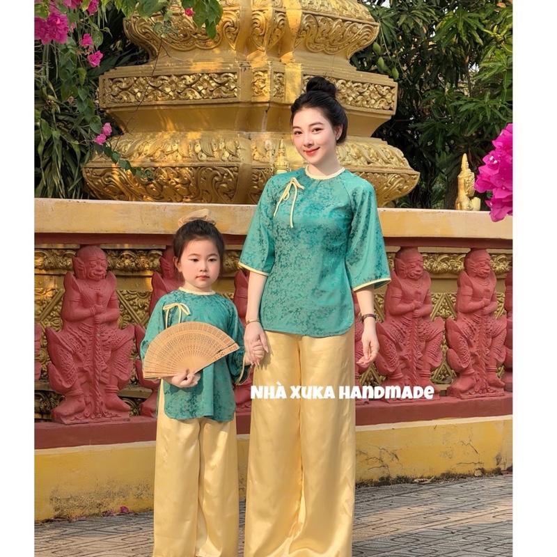 Hiểu Tâm pháp phục đôi Mẹ&bé gái (Nhà may Xuka handmade)