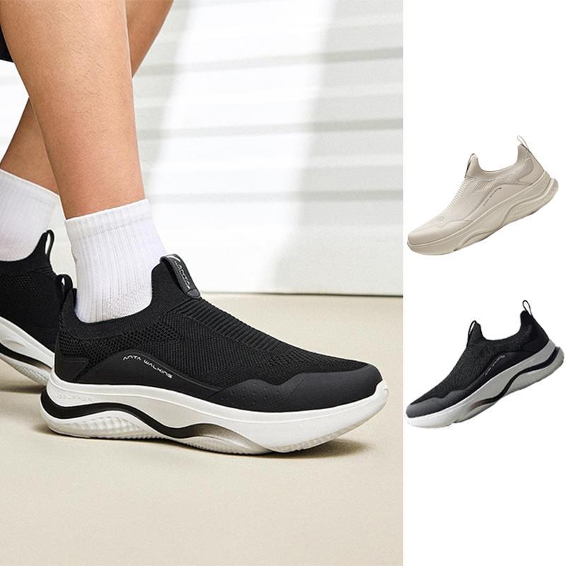   ĐỘC QUYỀN ONLINE  Giày Tập Gym Training Không Dây Nam ANTA A-EBUFFER 1124E7701 | Giày Tập Luyện Đi Bộ Bám Sàn Ổn Định Thoáng Khí Sneaker Đế Cao Su Đàn Hồi Êm Ái Hạn Chế Trơn Trượt Bảo Hành Chính Hãng ANTA Sport 