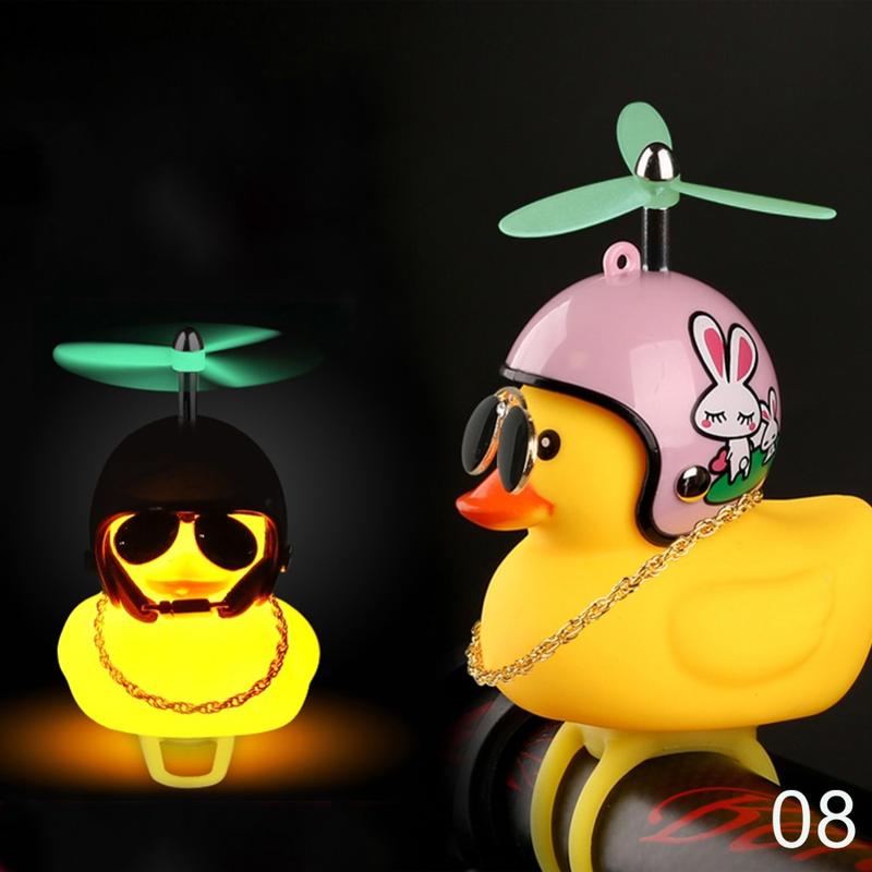 Product Introduction of Little Yellow Duck with Helmet Broken Wind Social Duck Car Ornaments Automobile interior parts 10