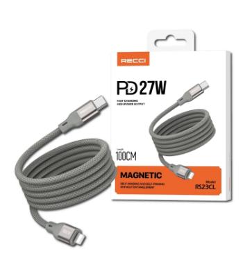 Dây sạc nhanh nam châm RECCI RS23 - Sạc nhanh tối đa 65W, bọc Silicone cách điện, bảo hành 1 đổi 1 - Phụ Kiện, Sạc Điện Thoại 1