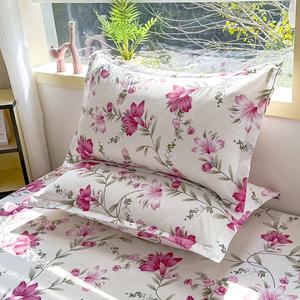 Borong rentas sempadan penebal*******ng bantal bulu kisar sarung bantal asrama pelajar sarung bantal bujang double sarung bantal sepasang 74 * 48 ditetapkan caomeitianxin Bedding Soft Textiles