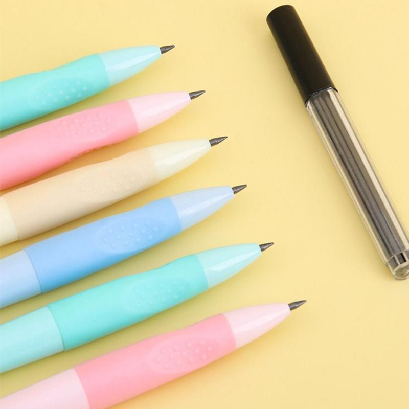 Product Introduction of New HB Mechanical Pencils 2.0mm Correct Holding Pen Posture Automatic Pencils Writing Tool with Sharpener Propelling Pencil Students 20