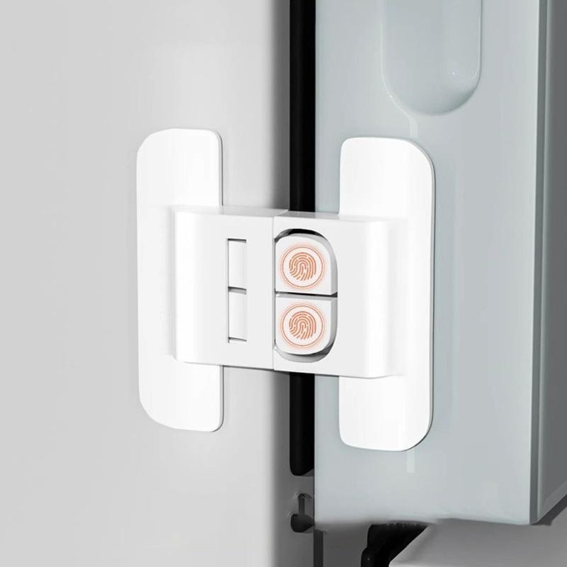 Product Introduction of Child safety lock, durable, anti-opening, white ABS material, door lock, suitable for refrigerators 14