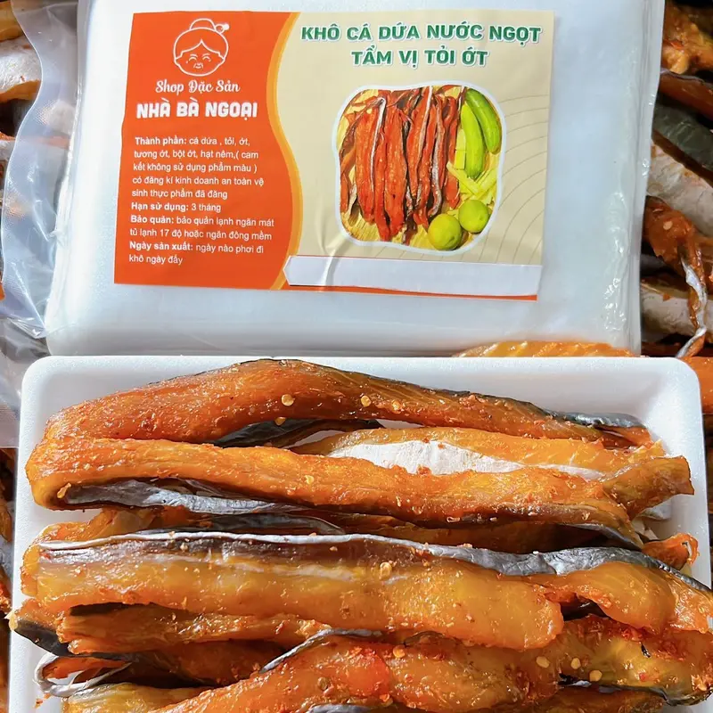 Khô cá dứa tẩm vị tỏi ớt thái sợi vị miền tây 1 Food Cay 0