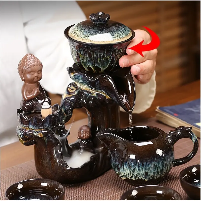Bộ  chén uống trà, Bộ pha chè ,  trà xoay cao cấp
