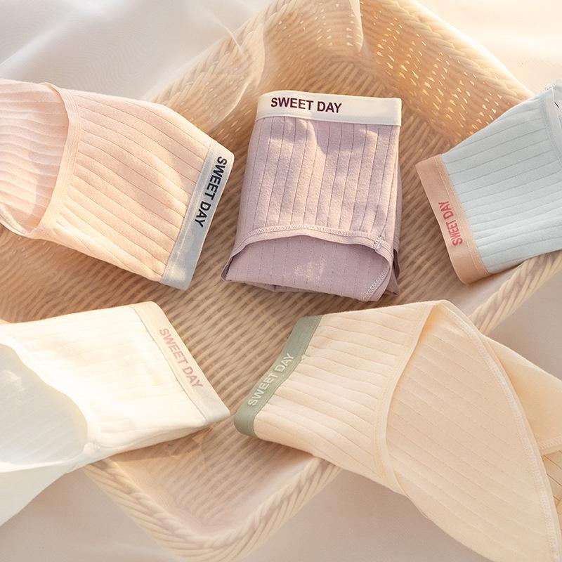 Quần Lót Nữ Co Dãn Thoải Mái, Quần Lót Cotton Cạp Vừa, Đáy May Không Cộm, Kháng Khuẩn Savill L0763 Women Xanh Dương ngắn 4