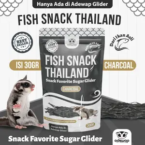 Charcoal Fish Snack menjaga kesehatan gigi Sugar Glider Terbaru Favorit