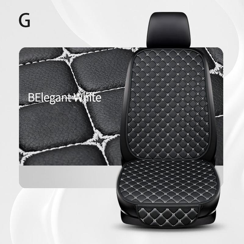 Product Introduction of 3PCS Car Cushion Set Four Seasons General Leather Embroidery Cushion Car Seat Cover Leather Minimalism Wear-resistant Non-slip Cushion 40