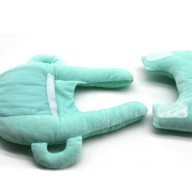 Pillow Blue Grey Pink Crystal Velvet Breastfeeding Stand Multi functional Fixed Head Bottle 8