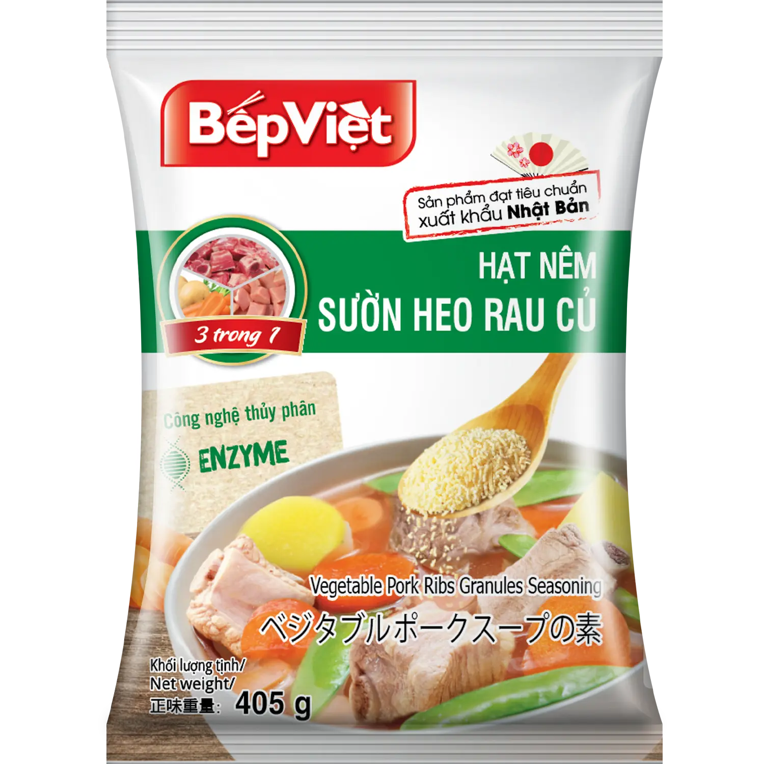 Hạt nêm Bếp Việt 405gr (xuất Nhật)