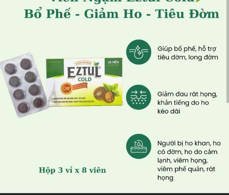 Product Introduction of EzTul viên kẹo ngậm ho dịu cổ họng 0