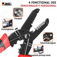 Gambar NESO JERMAN 7inch Tang Kupas Potong Kabel BISA COD 7″ 6 Inci 7 Inch Pemotong Wire Stripper 4in1 Cutter Pliers Gunting Kupas Kabel Listrik Serbaguna - 7.5 inch dari Zerolim German Official Store Kota Administrasi Jakarta Barat 4 Tokopedia