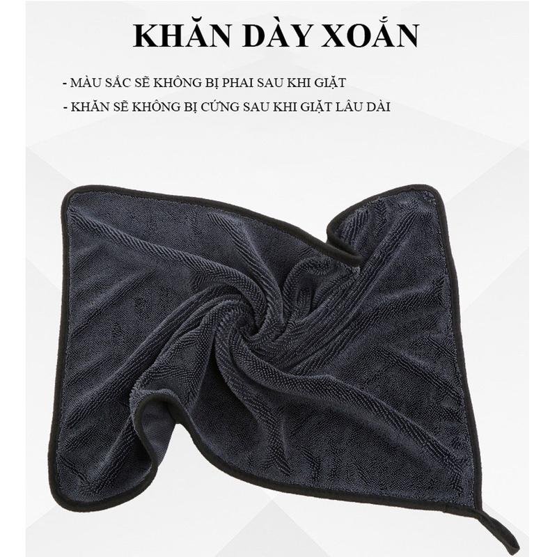 Khăn lau ô tô xe hơi lau bếp lau kính lau tay màu đen 2 lớp cao cấp siêu sạch siêu thấm hút. Bảo hành 1 đổi 1 nếu lỗi. Phụ Kiện Lau Xe 2