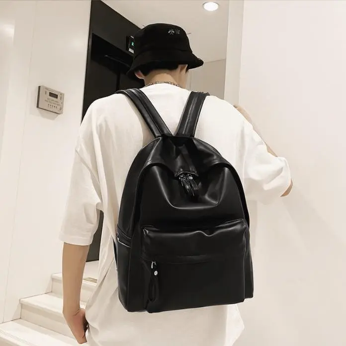 Balo nữ đẹp balo thời trang giá rẻ kiểu dáng da trơn phù hợp cả nam và nữ size lớn đi học đi chơi BABUMAP - BL024
