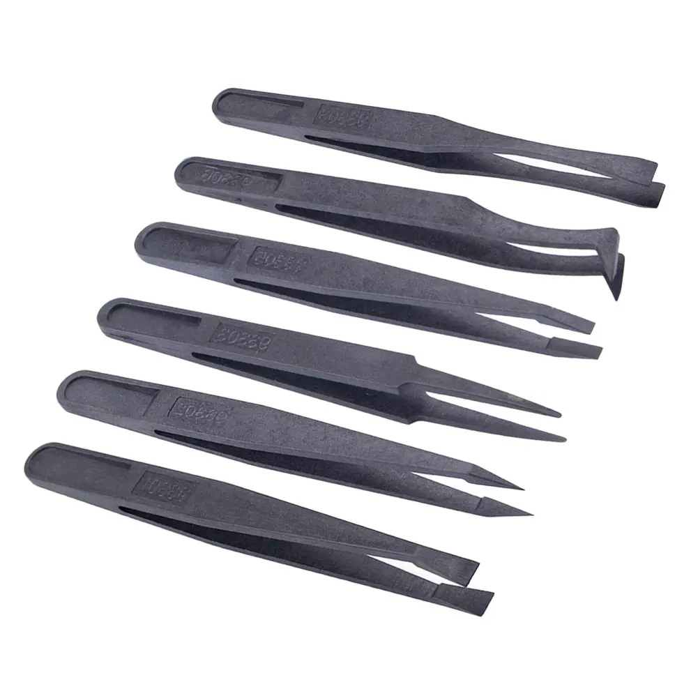 Anti-Static Carbon Fiber Tweezers  for Precision Maintenance Industrial Repair Tool