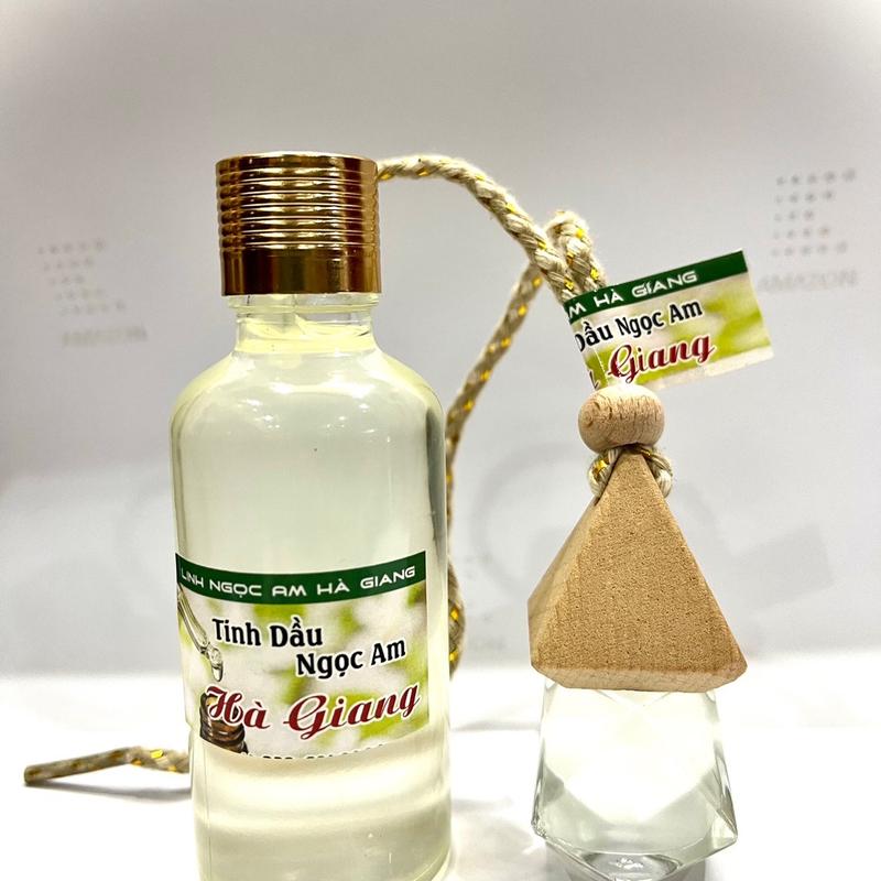  Tinh dầu gỗ ngọc am Hà Giang combo lọ 50ml và lọ treo xe Dầu Thơm tặng kèm 10 nụ ngọc am 