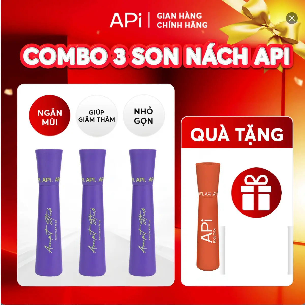 [AFF] Son nách APi thế hệ mới 2024, lăn hỗ trợ Khử Mùi Hôi Nách, lăn nách APi Women Nữ - P1