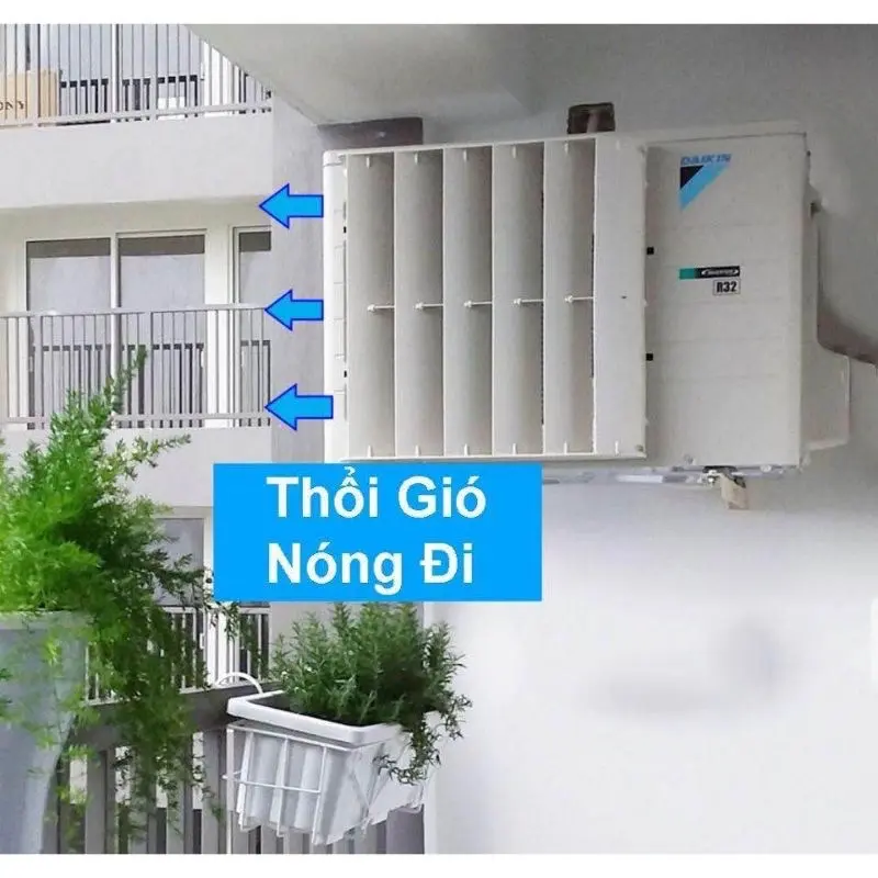 MẶT NẠ CHUYỂN HƯỚNG GIÓ DÀN NÓNG ĐIỀU HÒA MẢY LẠNH TÔN SƠN TĨNH ĐIỆN hoặc nhựa lắp ghép máylạnh mini 0
