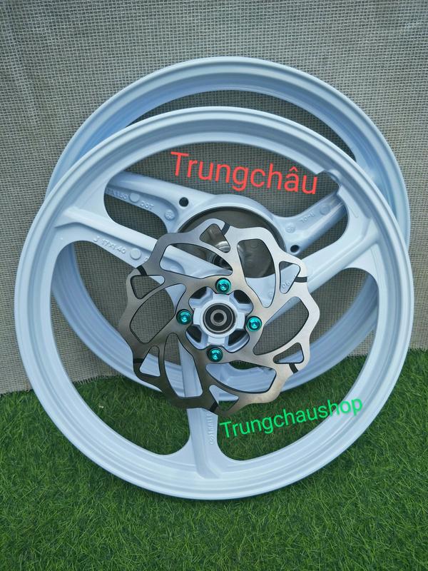 CẶP BÁNH MÂM EKEI 1.4 1.6 GẮN XE SIRIUS .EXCITER 2010 KÈM ĐĨA VỚI ỐC G5 LỤC BẢO CÓ 3 MÀU VÀNG .ĐEN .TRẮNG