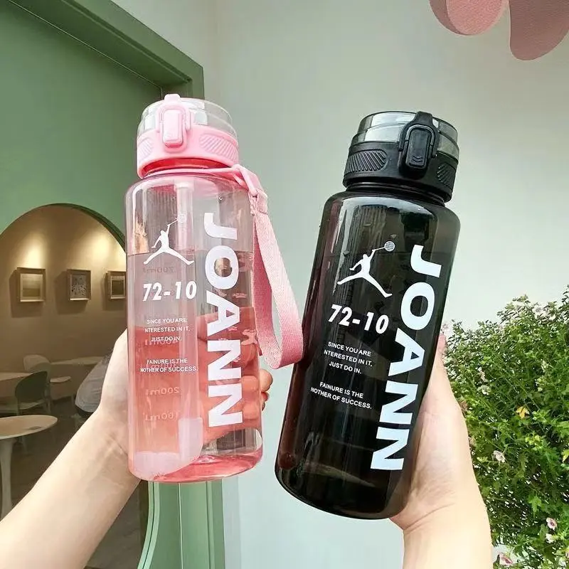 Cốc Nước Nhựa, Dung Tích Lớn, Có Ống Hút, Cầm Tay Ngoài Trời, Chai Không Gian, Ấm Nước Thể Thao, Thích Hợp Cho Mùa Hè