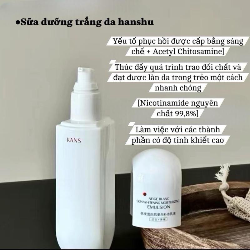 [Mẫu Mới] Bộ mỹ phẩm KANS trắng da dưỡng ẩm , nuôi dưỡng làn da trắng ngậm nước giúp làn da trắng khoẻ trắng bền Full 5 món 7