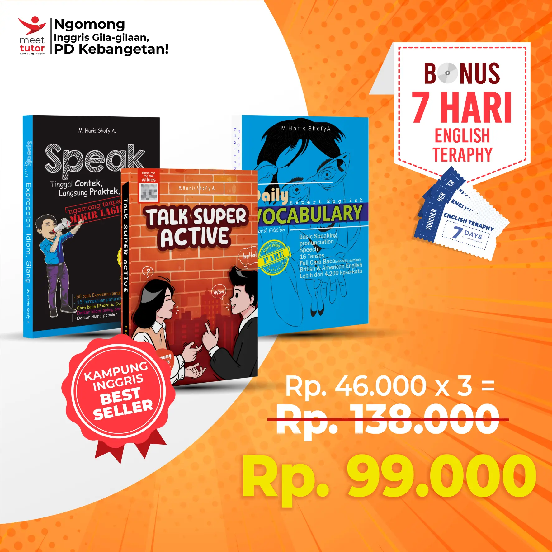 Paket Bundling Buku Kampung Inggris by Meet Tutor