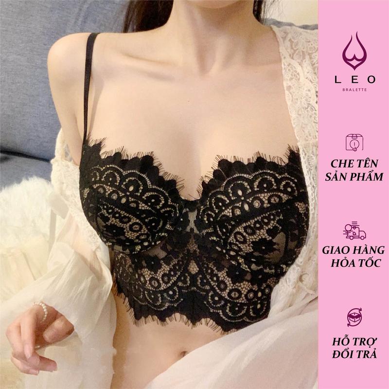  Áo bra Corset Bralette ren mềm có gọng mút mỏng sexy sang chảnh 329  Leo Bralette  Tua Rua Nữ 