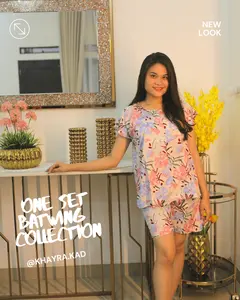 One Set Baju Pendek Celana Pendek Bahan Rayon Premium
