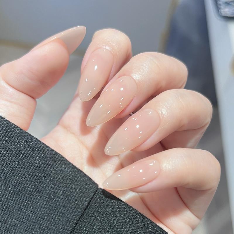 T003 Bộ 10 Naibox Thạch Nâu Tây Trơn Sang Trọng Handmade Nail