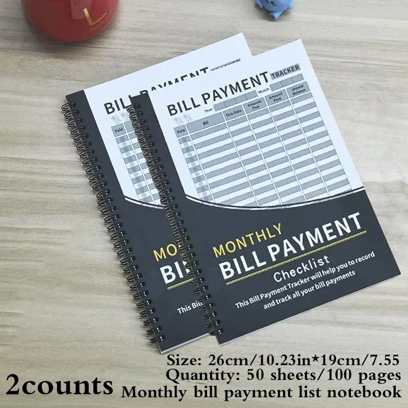 Monthly Bill Payment Tracking Planner, Spiral Bound Monthly Bill Payment Tracker, Financial Organization Notebook, Money Saving Planner 4