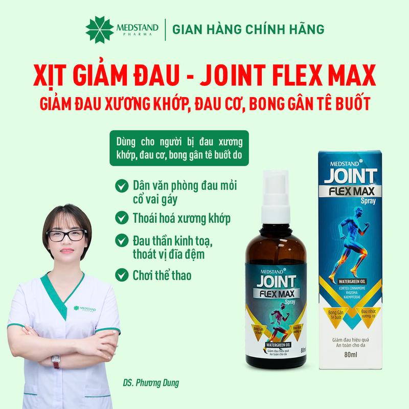 Xịt giảm đau JOINT FLEX MAX SPRAY - Giảm đau xương khớp, đau cơ, bong gân tê buốt