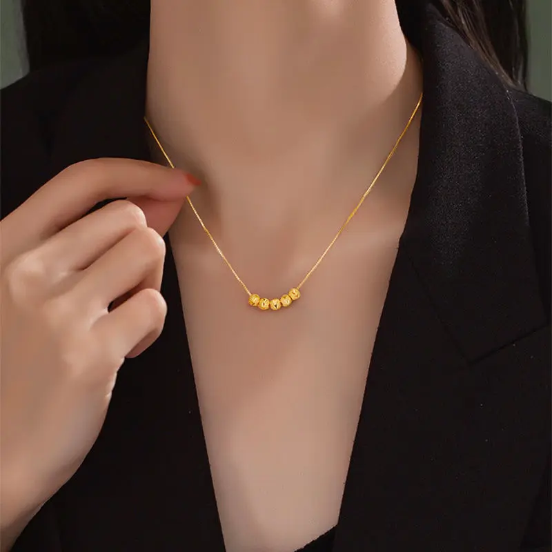High End Non Fading Titanium Steel Necklace For Women With High Looks, Light Luxury, Niche Design, Collarbone Chain,Chic Collarbone Chain For Luck And Style,High-End Necklace With Niche Design,Light Luxury Necklace For Fashionistas